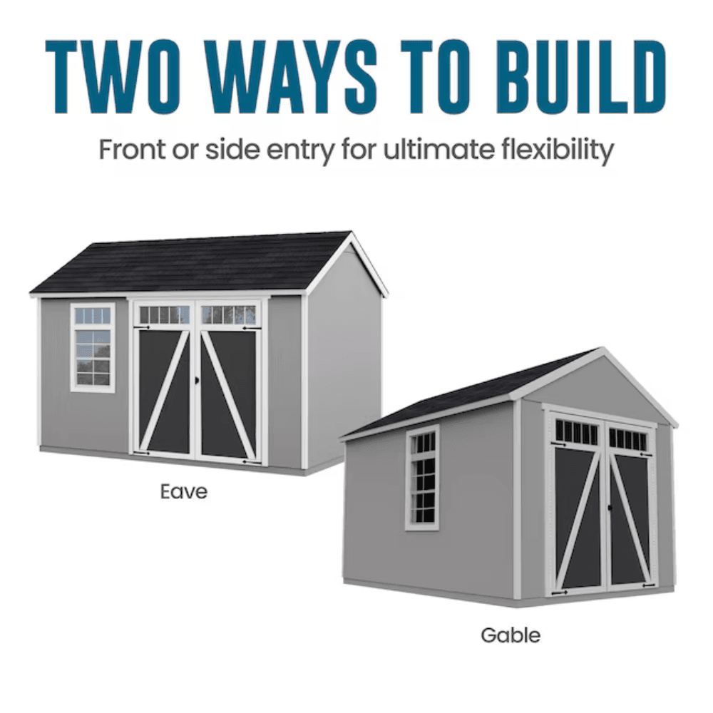 Heartland Coronado 12-ft x 8-ft Gable Style Wood Outdoor Storage Shed with Windows