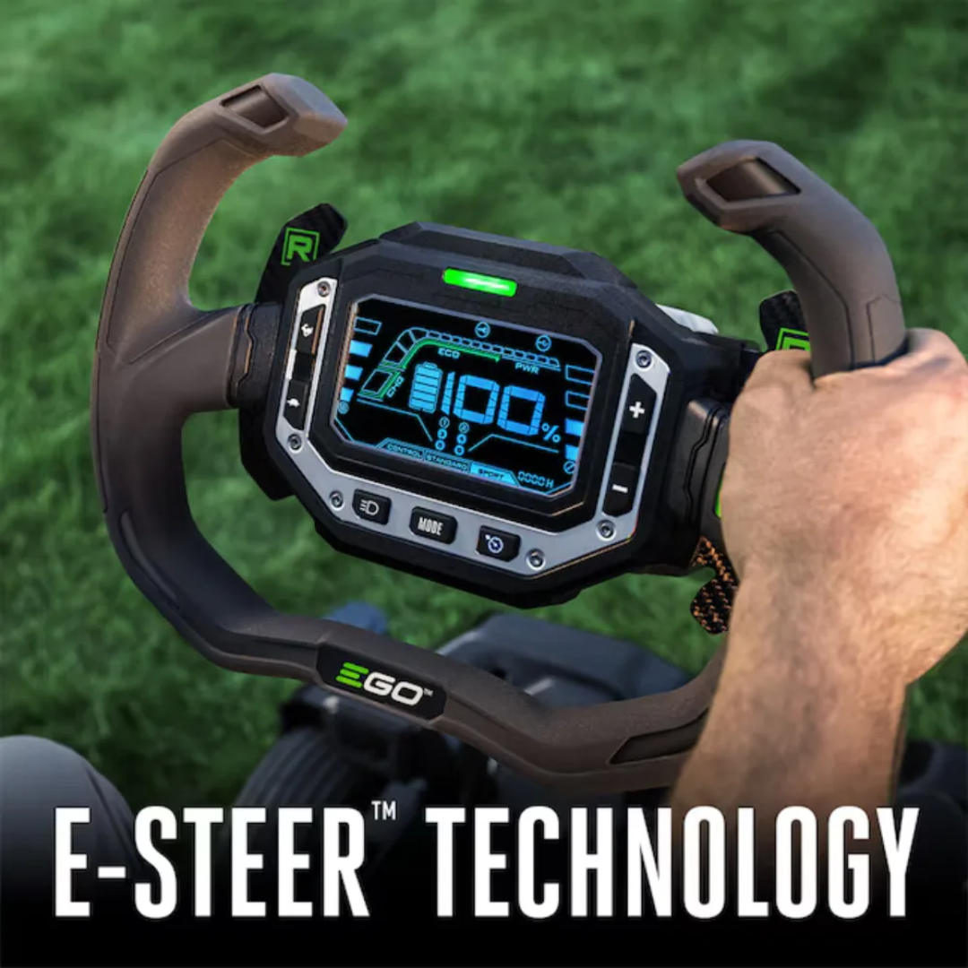 EGO POWER+ Z6 e-Steer 22 HP 42-Inches 56-volt Lithium ion Electric Zero-Turn Riding lawn mower