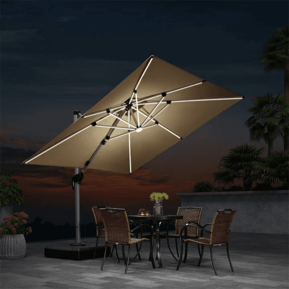 PURPLE LEAF Double Top Deluxe Solar Powered LED