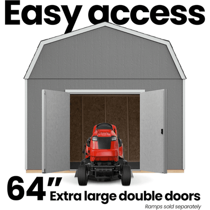 Hudson 12 ft. W x 16 ft. D Wood Storage Shed