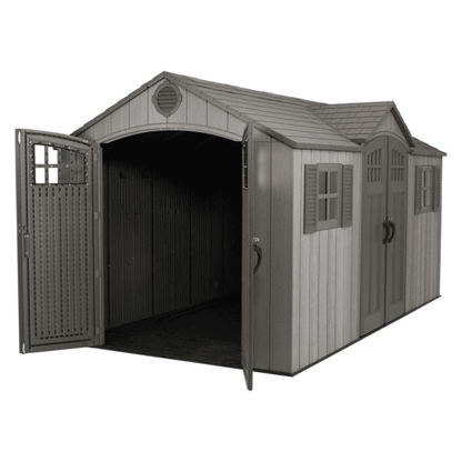 Lifetime 15×8 Rough Cut Backyard Storage Shed With Floor (60318)