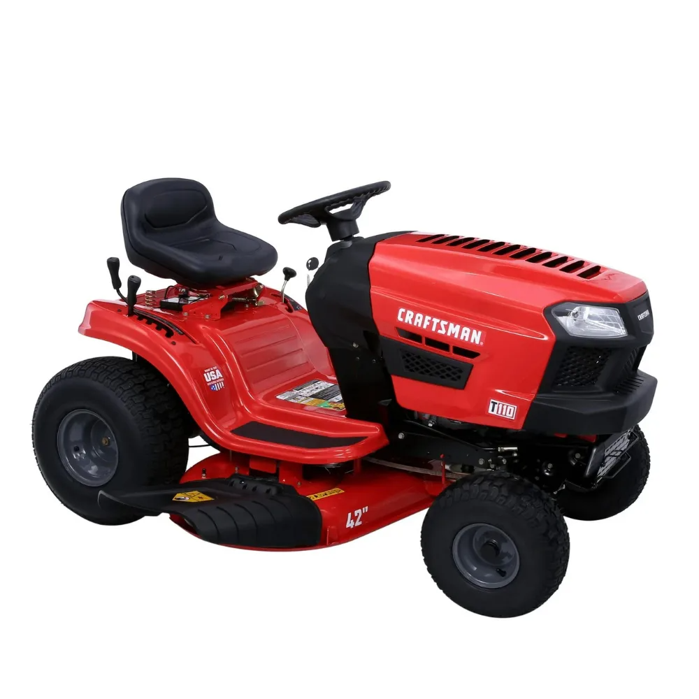 Craftsman T110 | 42″ Riding Mower | 17.5 HP Briggs and Stratton Engine | 7-Speed Transmission