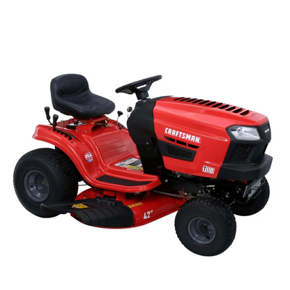Craftsman T110 | 42″ Riding Mower | 17.5 HP Briggs and Stratton Engine | 7-Speed Transmission