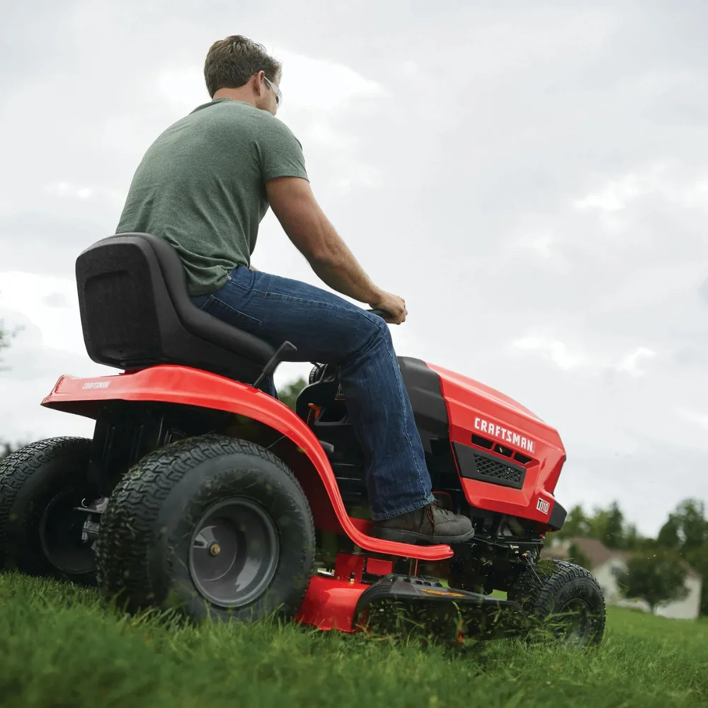 Craftsman T110 | 42″ Riding Mower | 17.5 HP Briggs and Stratton Engine | 7-Speed Transmission