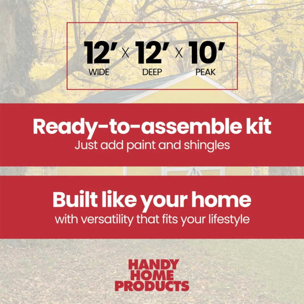 Astoria 12 ft. W x 12 ft. D Wood Storage Shed
