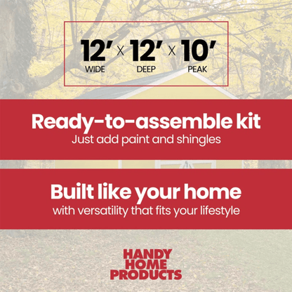 Astoria 12 ft. W x 12 ft. D Wood Storage Shed