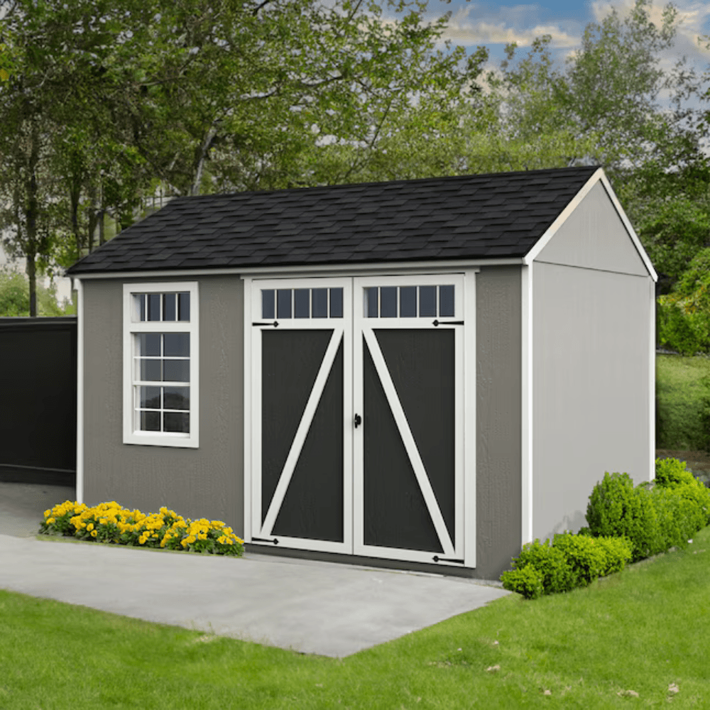 Heartland Coronado 12-ft x 8-ft Gable Style Wood Outdoor Storage Shed with Windows