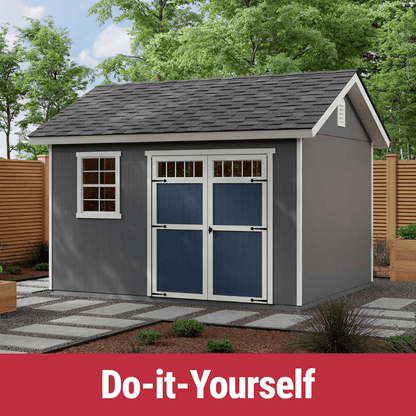 Beachwood 10 ft. W x 12 ft. D Wood Storage Shed