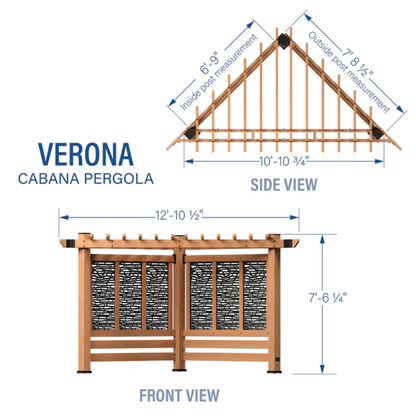 Backyard Discovery Verona Cedar Cabana Pergola