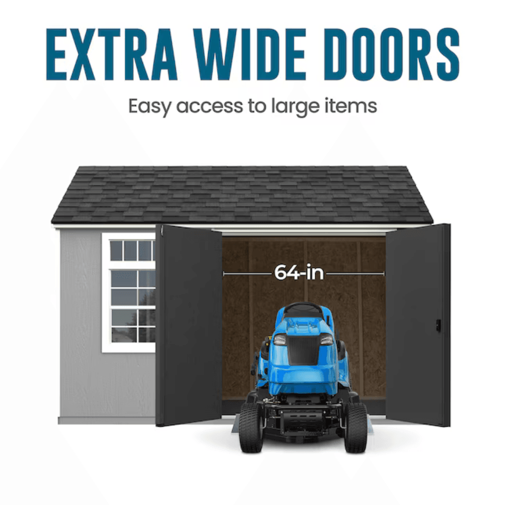 Heartland Coronado 12-ft x 8-ft Gable Style Wood Outdoor Storage Shed with Windows