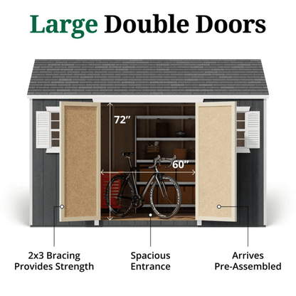 Value Workshop Outdoor Wood Storage Shed