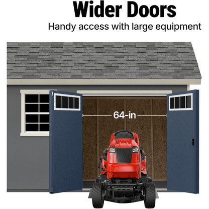 Beachwood 10 ft. W x 12 ft. D Wood Storage Shed