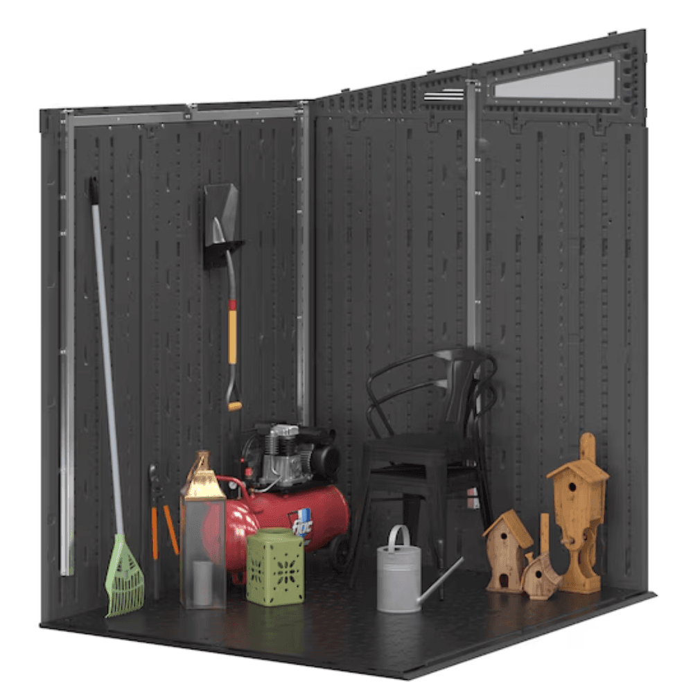 Suncast 6-ft x 5-ft Resin Shed Lean-to Resin Storage Shed (Floor Included)