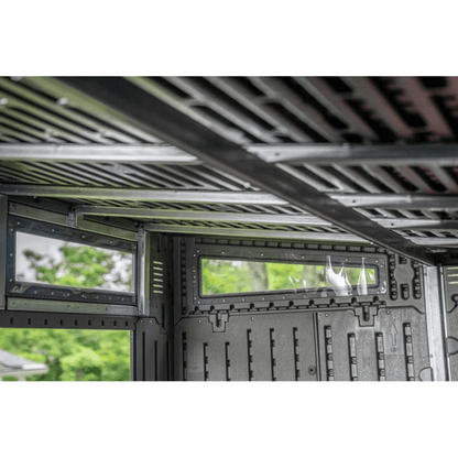 Modernist 10 ft. x 7 ft. Barn Door Storage Shed Suncast