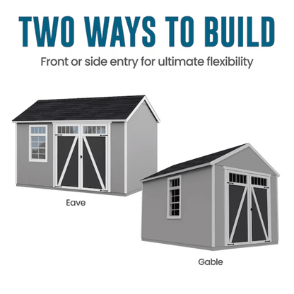Heartland Coronado 12-ft x 8-ft Gable Style Wood Outdoor Storage Shed with Windows