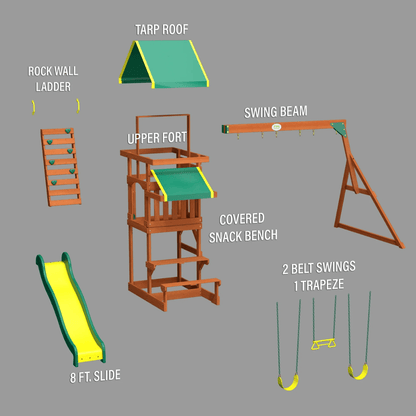 Tucson Swing Set – Big Fun in a Compact Design