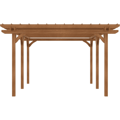 Outsunny 12′ x 20′ DIY Deck Outdoor Wood Pergola
