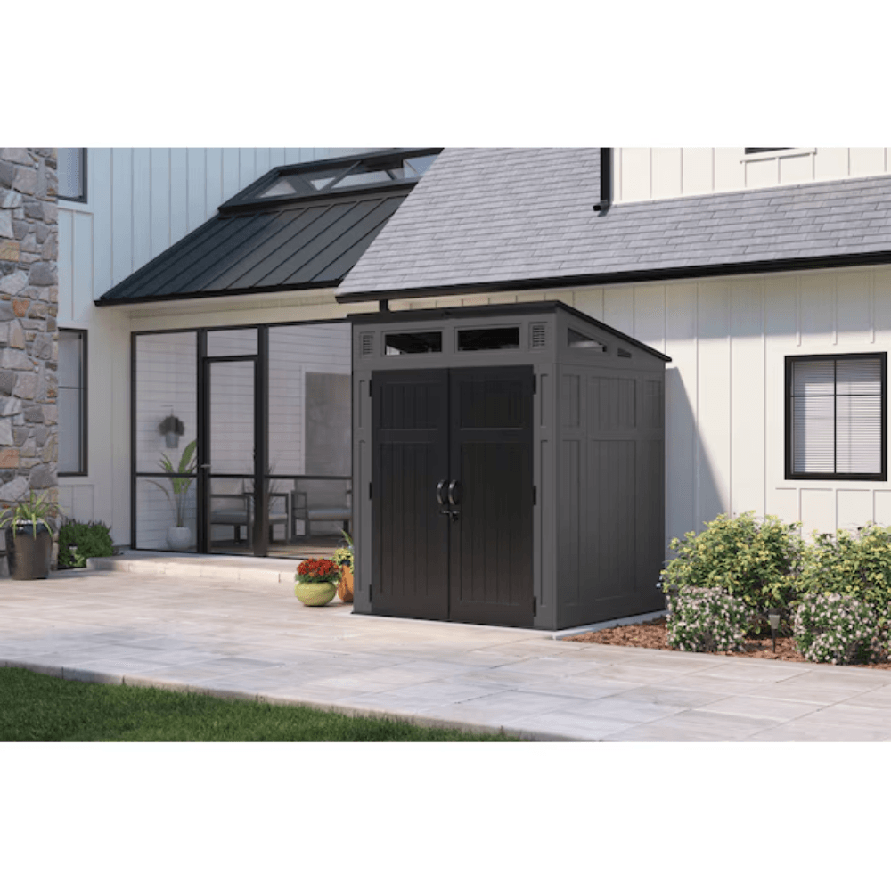 Suncast 6-ft x 5-ft Resin Shed Lean-to Resin Storage Shed (Floor Included)