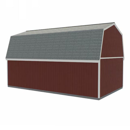 Best Barns Camp Reynolds 16-ft x 32-ft Gambrel Style Wood Outdoor Storage Shed with Windows and Doors