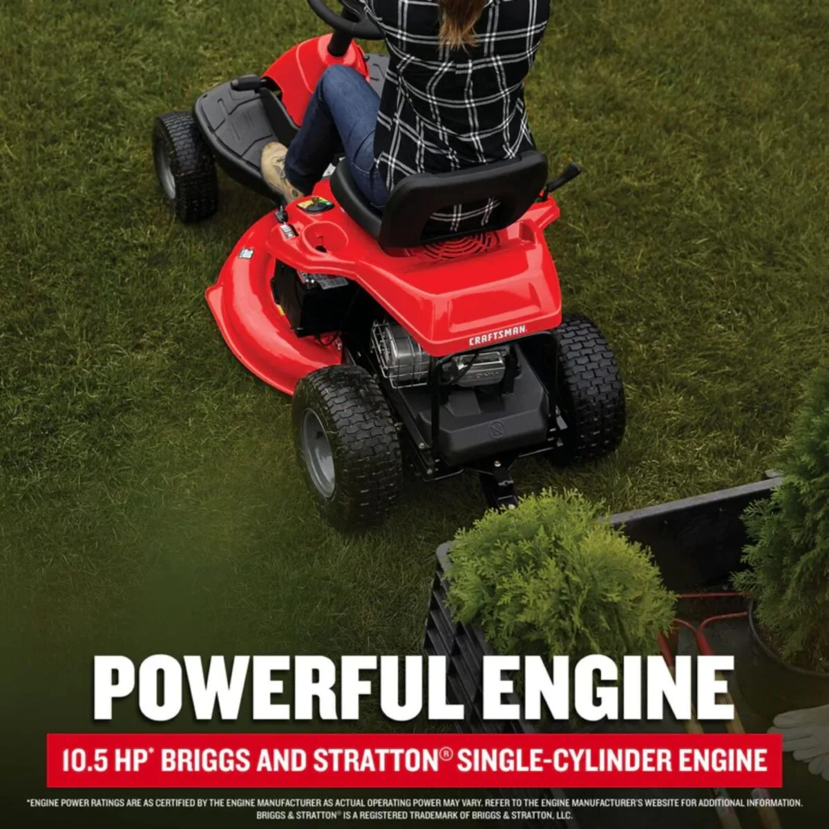 CRAFTSMAN R110 30-Inches 10.5 -HP Single cylinder Gas Riding lawn mower
