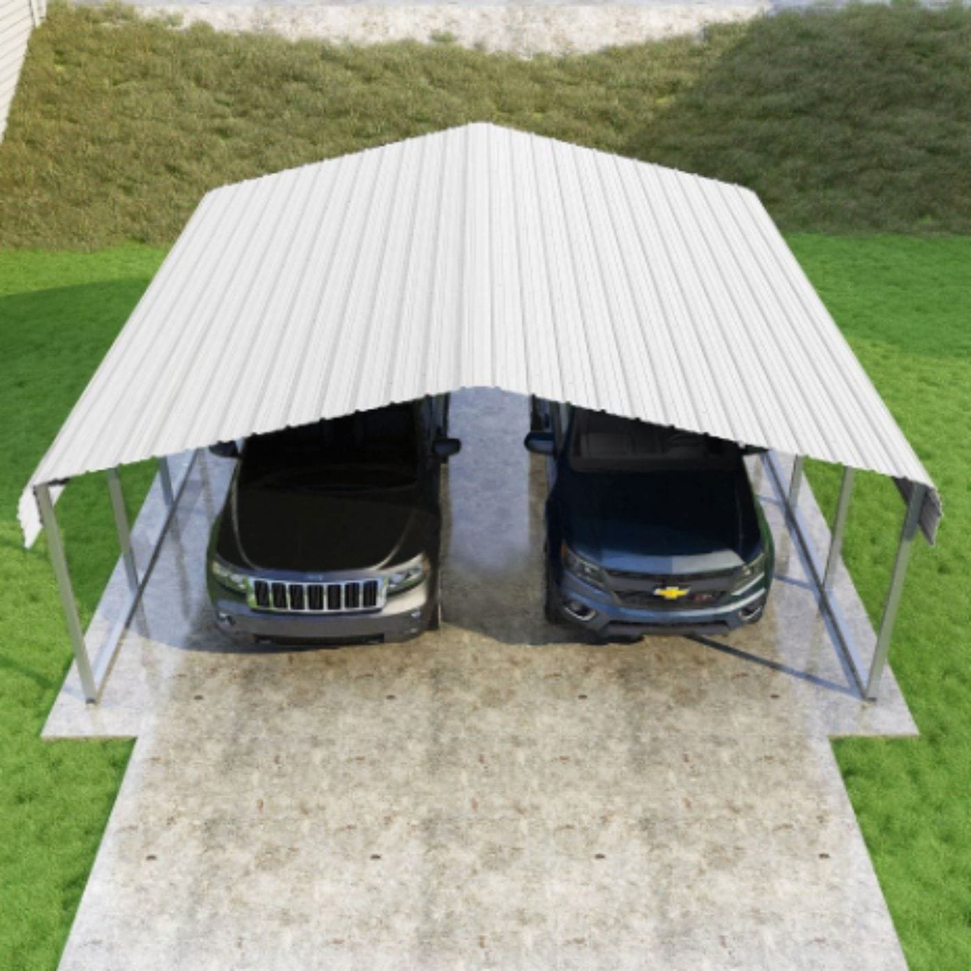 Classic Carport 20’W x 20’L x 7’H