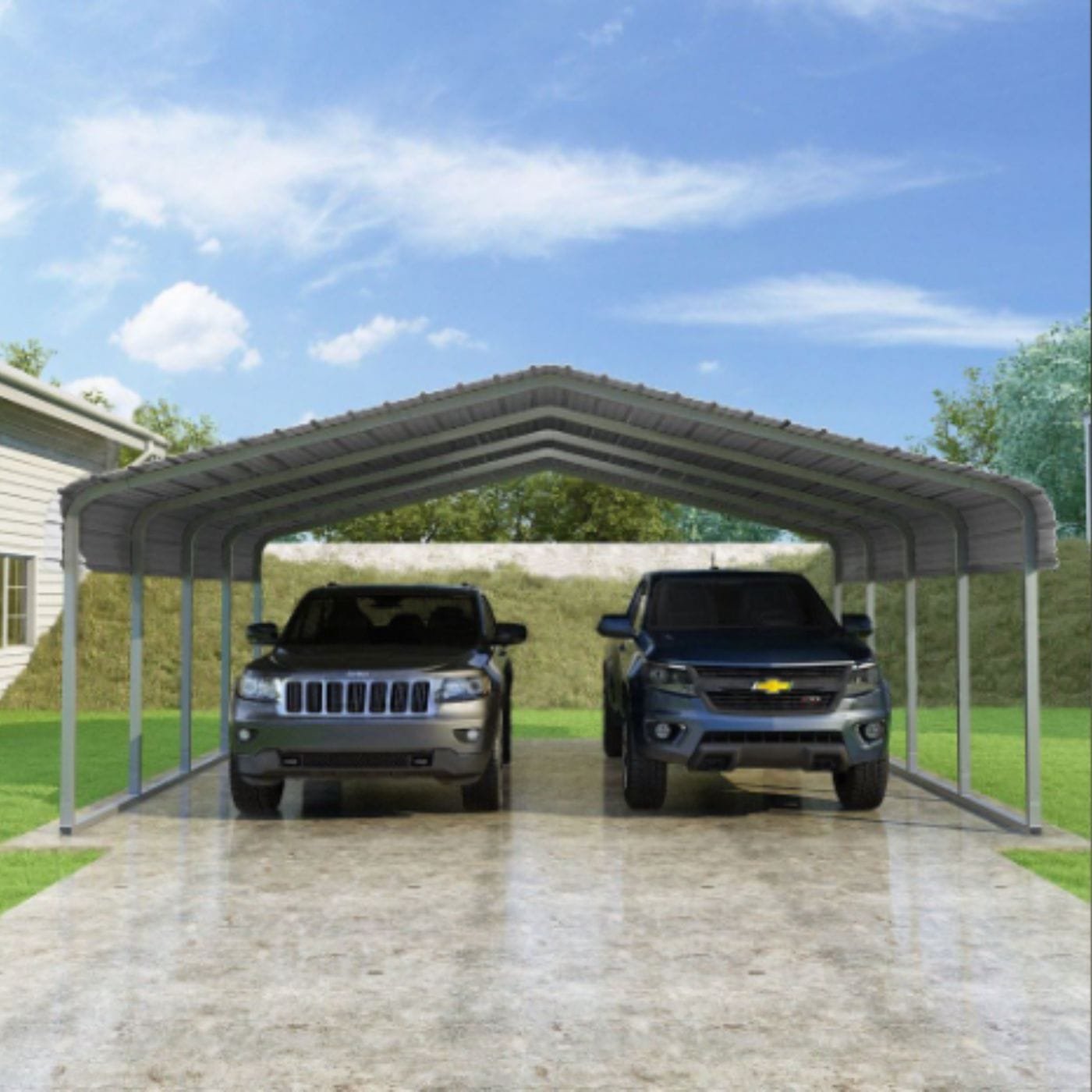 Classic Carport 20’W x 20’L x 7’H