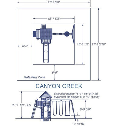 Backyard Discovery Canyon Creek Swing Set