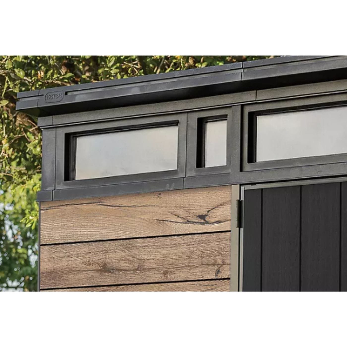 Keter Signature Pine/Graphite DecoCoat Shed 9×7