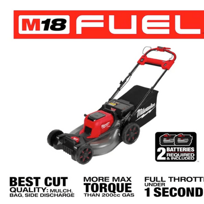 Milwaukee 2823-22HD M18 FUEL Self-Propelled Dual Battery Mower Kit