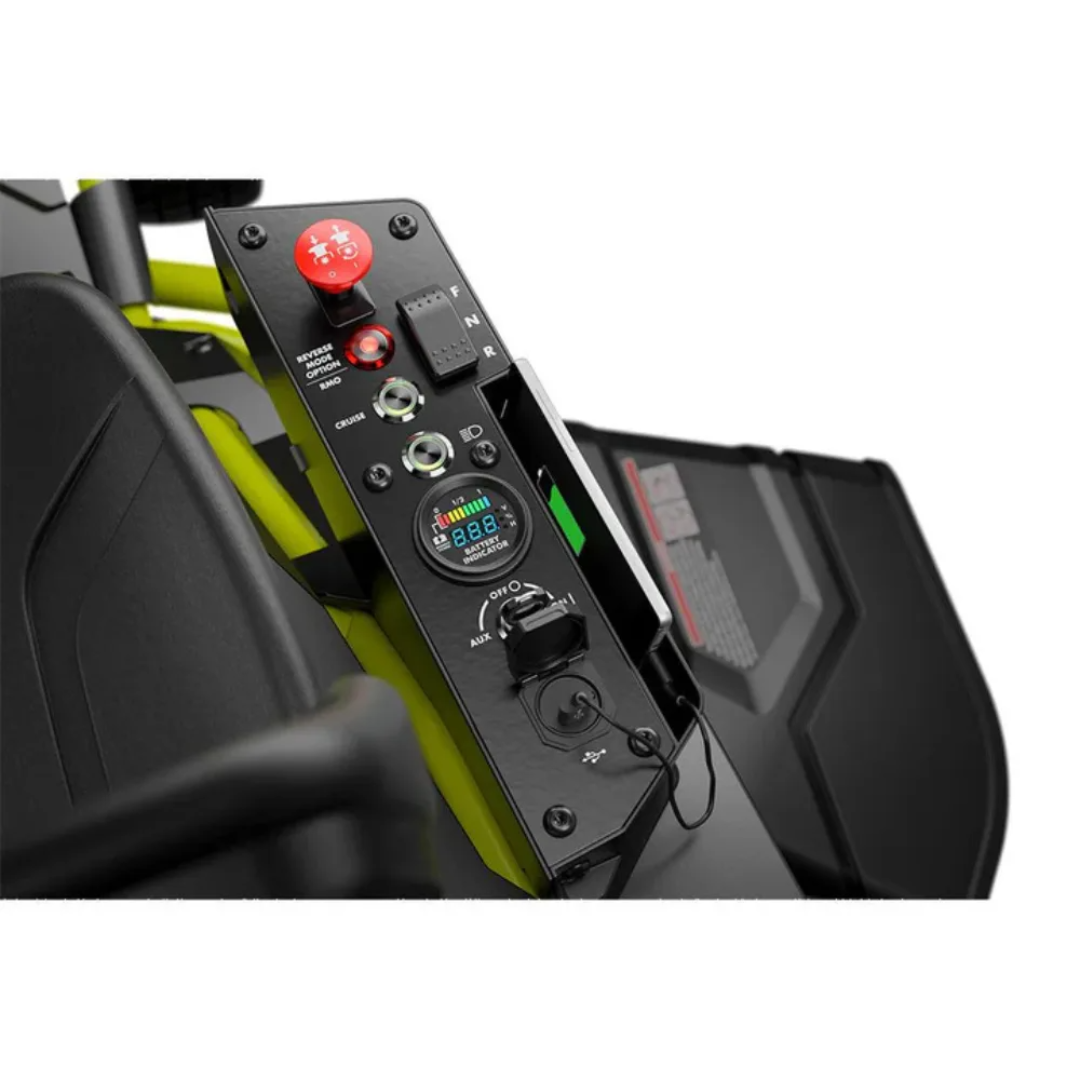 RYOBI 38 in. 100 Ah Battery Electric Rear Engine Riding Lawn Mower