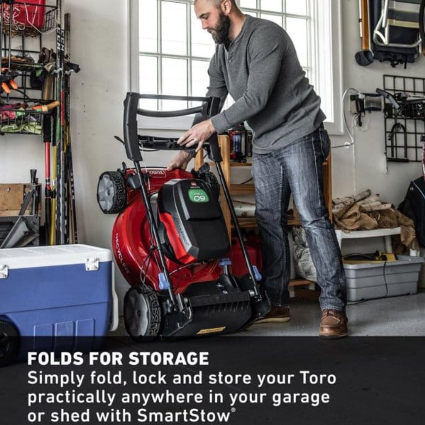 Flex-Force 60V Cordless 2-Tool Combo Kit 22 in. Recycler Walk Behind Lawn Mower