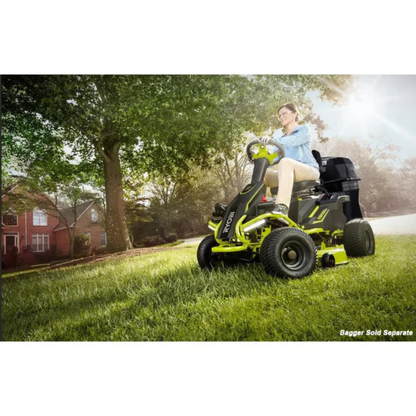 RYOBI 38 in. 100 Ah Battery Electric Rear Engine Riding Lawn Mower