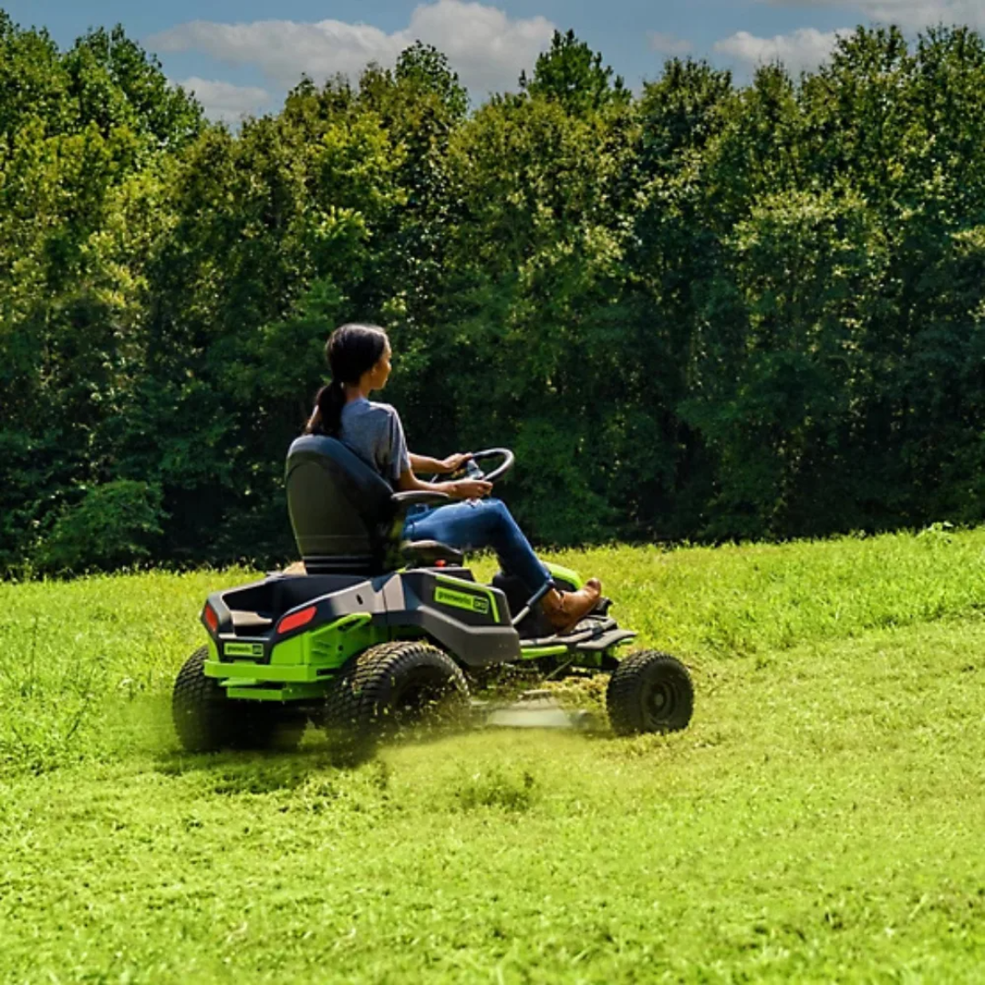 Greenworks Pro 42 in. 60V Cordless Battery Electric CrossoverT Tractor Riding Lawn Mower