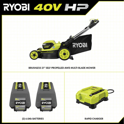 RYOBI 40V HP Brushless Whisper Series 21″