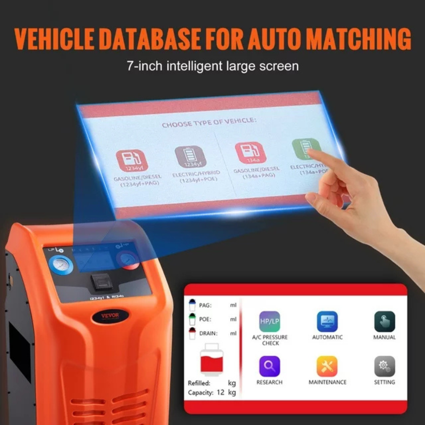 Bentism Refrigerant Recovery Machine All-in-One