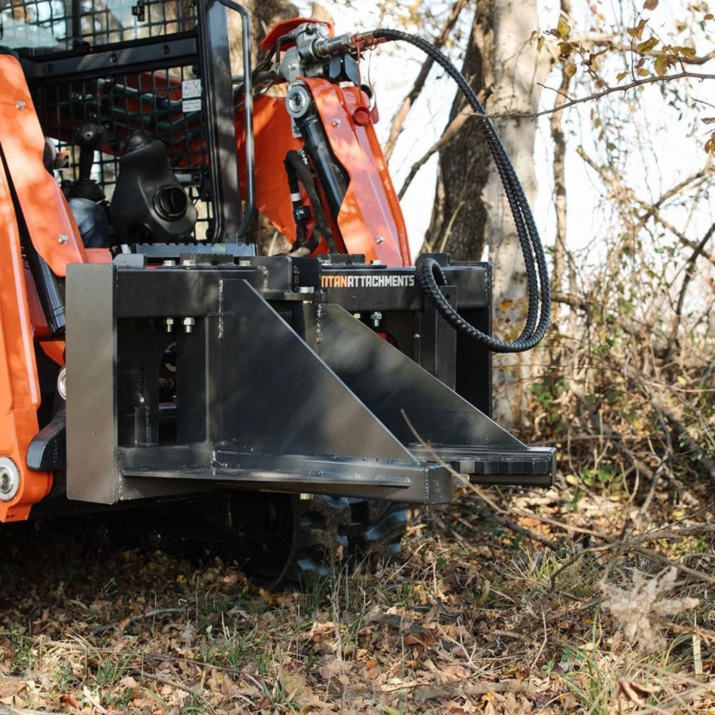 Titan Attachments Post and Tree Puller for Skid Steer Grader Tractor Attachments
