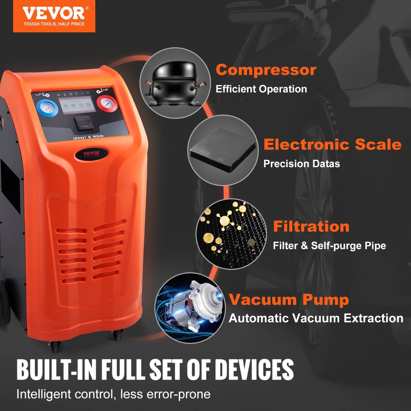 Bentism Refrigerant Recovery Machine All-in-One