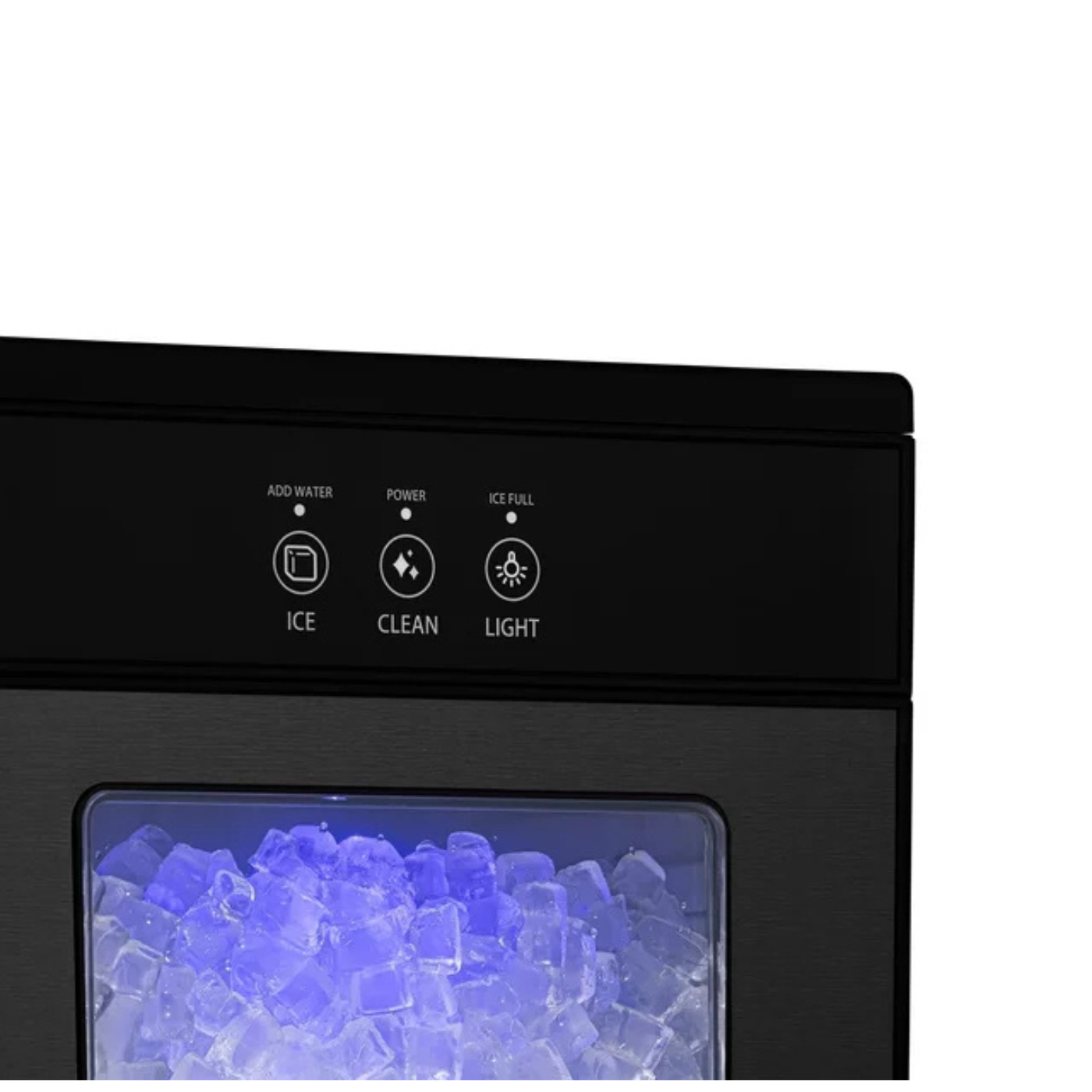 Newair 44lb Countertop Nugget Ice Maker in Black