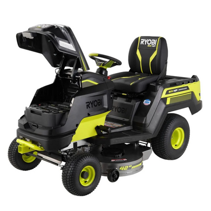 Ryobi 80V HP Brushless 42 in. Battery Electric Cordless Riding Lawn Tractor