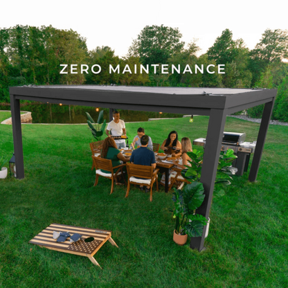 Backyard Discovery Trenton Galvanized Steel Pergola with Canopy