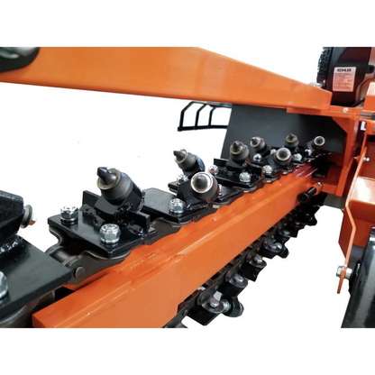 Detail K2 OPT118 18 in. 7 HP Trencher with kohler CH270 Command Pro Commercial Gas Engine