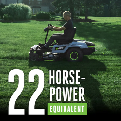 EGO POWER+ Z6 e-Steer 22 HP 42-Inches 56-volt Lithium ion Electric Zero-Turn Riding lawn mower