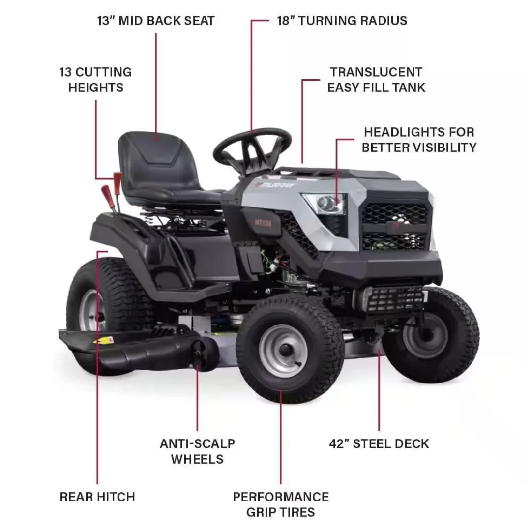 Murray MT100 42 in. 13.5 HP 500cc E1350 Series Briggs and Stratton Engine 6-Speed