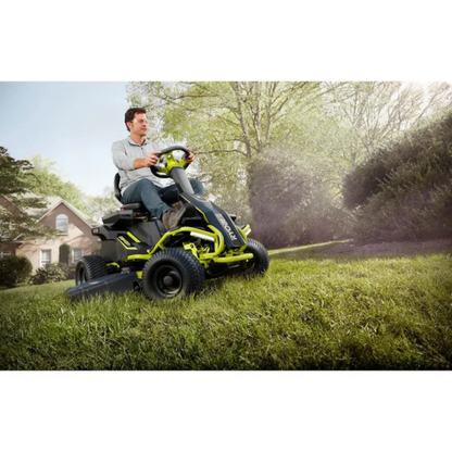 RYOBI 38 in. 100 Ah Battery Electric Rear Engine Riding Lawn Mower