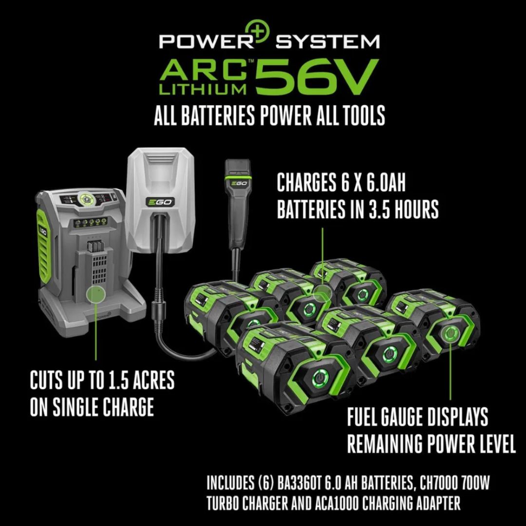 EGO Power+ T6 TR4204 42 in. 56 V Battery Riding Mower Kit