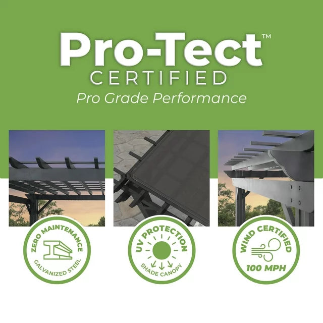 Backyard Discovery 16′ x 12′ Stratford Traditional Steel Pergola