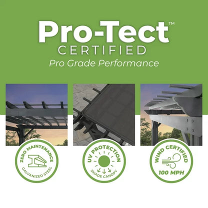 Backyard Discovery 16′ x 12′ Stratford Traditional Steel Pergola