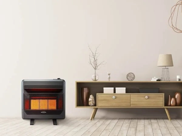 Bluegrass Living Propane Gas Vent Free Blue Flame Gas Space Heater With Base Feet – 10,000 BTU