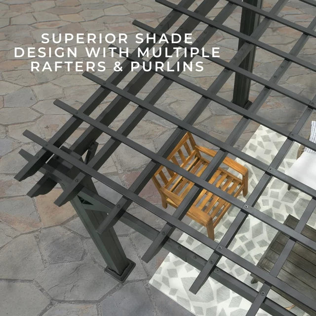 Backyard Discovery 16′ x 12′ Stratford Traditional Steel Pergola