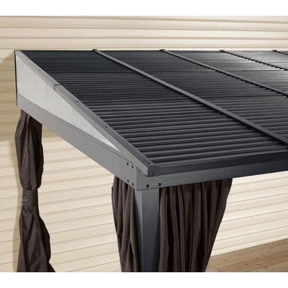 Sojag 500-9165470 10 x 12 ft. Portland No 53 Wall Gazebo Steel Roof